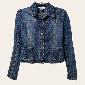 CLIO 90s vintage cropped denim jacket - Small/Medium